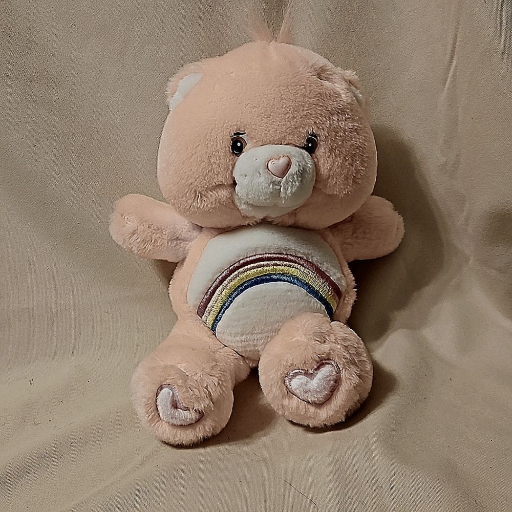 Vintage pink rainbow care bear